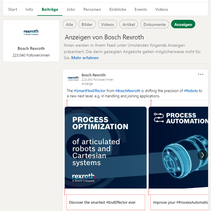 LinkedIn Ads der Konkurrenz auswerten