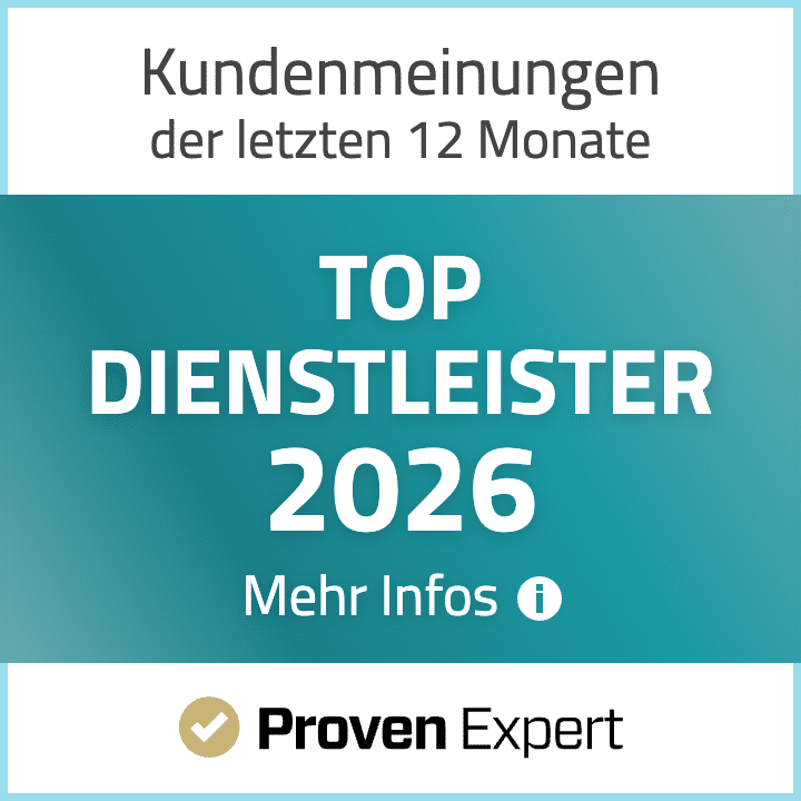 Siegel Top Dienstleister (ProvenExpert)