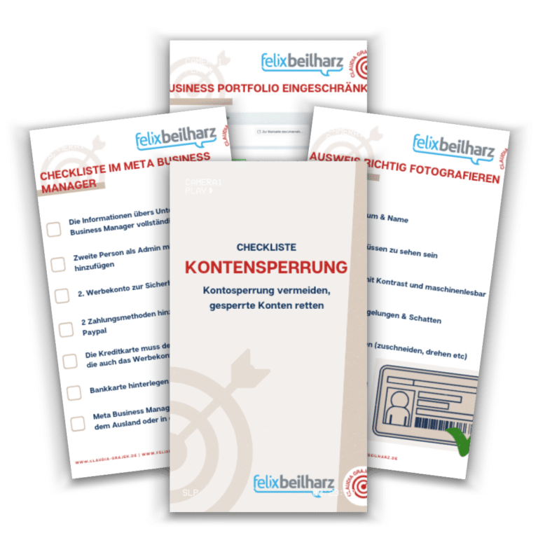 Checkliste Kontosperrung